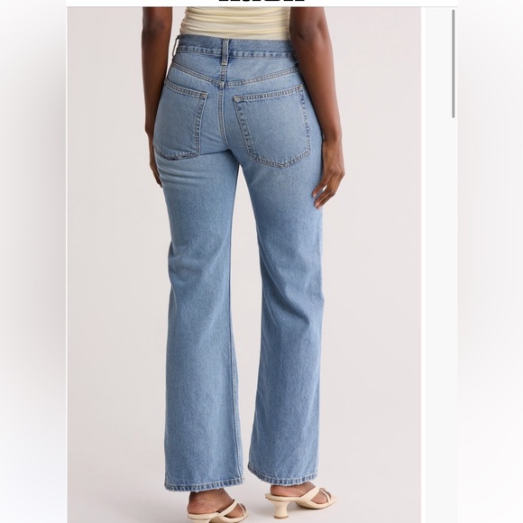 $258 Etica Anthropologie Amis Relaxed Bootcut Jean NWT - Picture 2 of 9